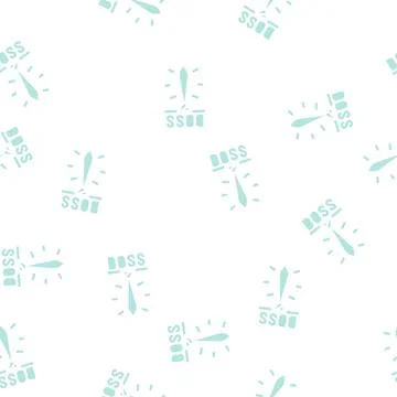 Tie boss accessory glyph vector seamless pattern Stock Illustration