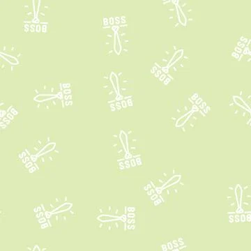 Tie boss accessory line vector seamless pattern Stock Illustration