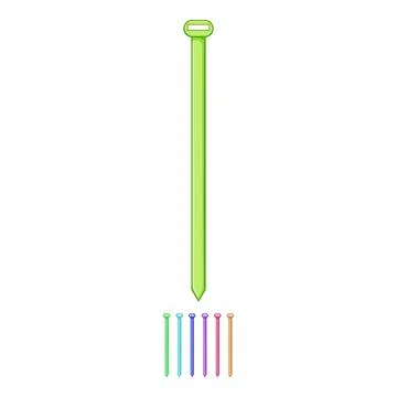Tie cable ties cartoon vector graphic Stock Illustration