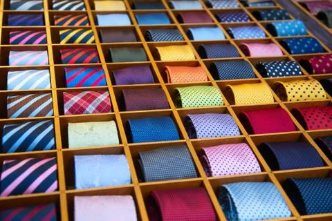 Tie collection Stock Photos