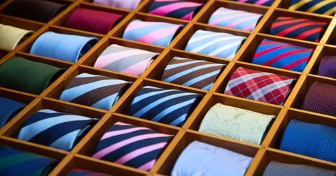 Tie collection Foto stock