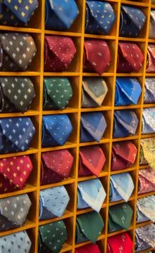 Tie collection Foto stock