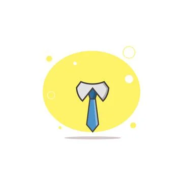 Tie colorful flat vector icon Illustrazione stock