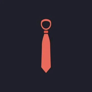 Tie computer symbol Illustrazione stock