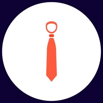 Tie computer symbol Illustrazione stock