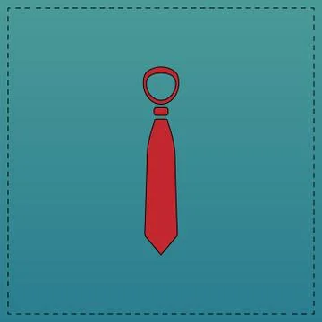 Tie computer symbol Illustrazione stock