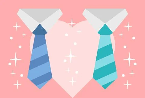 Tie Concept Illustration Vector Style Illustration Illustrazione stock
