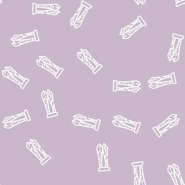 Tie dancer accessory line vector seamless pattern Stock Illustration