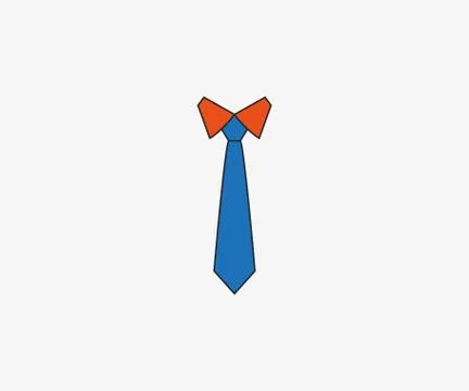 Tie, dress code icon. Vector illustration, flat. Stockillustratie
