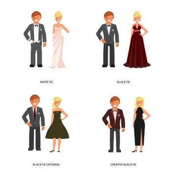 Tie dress code Stock Illustration
