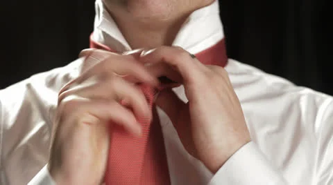 Tie dressing by anonymous businessman studio Видео 24783497
