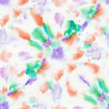 Tie Dye Background. Ethnic Texture. Psychedelic Geo Design. Mulicolor Tonal P Stock Illustration