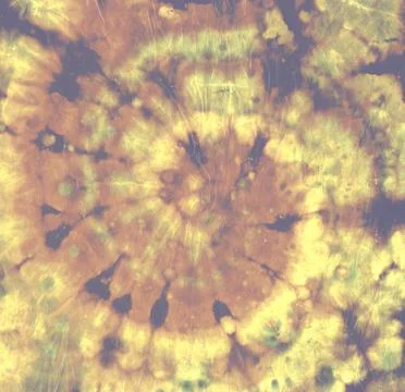 Tie Dye Circle. Unicorn Batik Fabric. Multi Stock Illustration