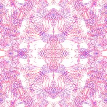 Tie-dye seamless pink pattern. Ink psychedelic texture. Stock Illustration