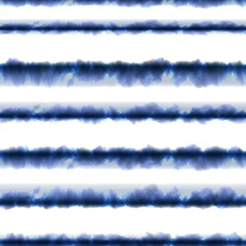 Tie Dye Shibori Seamless Pattern Background in Blue color Boho Stripe Color Stock Illustration