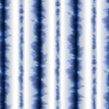 Tie Dye Shibori Seamless Pattern Background in Blue color Boho Stripe Color Stock Illustration