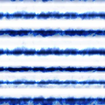 Tie Dye Shibori Seamless Pattern Background in Blue color Boho Stripe Color Illustrazione stock