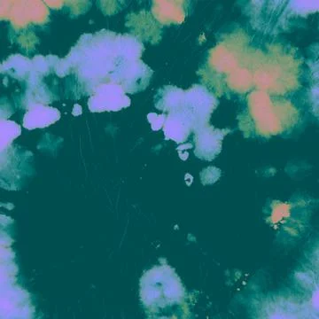 Tie Dye Spiral. Blue Batik Shirt. Tie-Dye Circle Stock Illustration