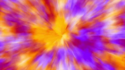 Tie dye style psychedelic 3D animation visual effect pattern with vibrant Stock Footage 342777341
