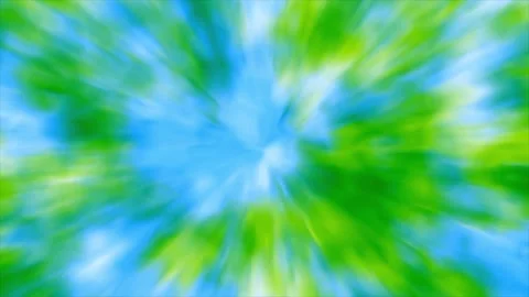 Tie dye style psychedelic 3D animation visual effect pattern with vibrant Stock Footage 342777394