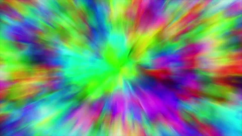 Tie dye style psychedelic 3D animation visual effect pattern with vibrant Stock Footage 342777417