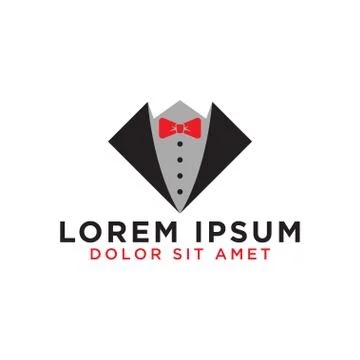 Tie graphic design template Stock Illustration