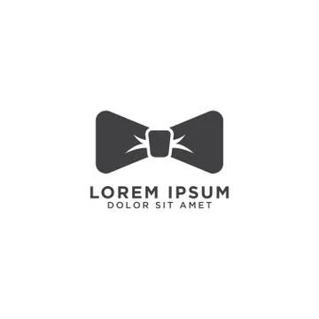 Tie graphic design template Stock Illustration