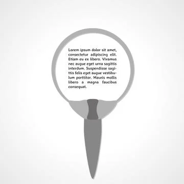 Tie gray element with sample text Stock Illustration