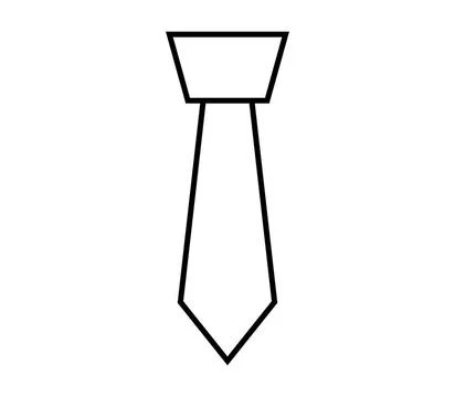 Tie icon illustrated in vector on white background tie icon illustrated in... Stock Photos