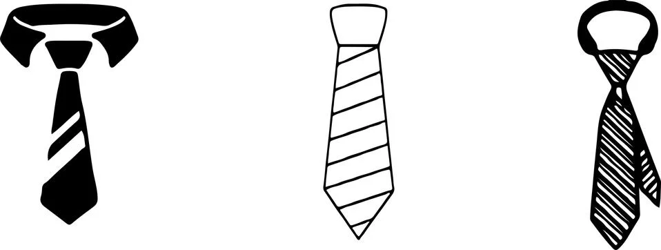 Tie icon isolated on background Stock Illustration