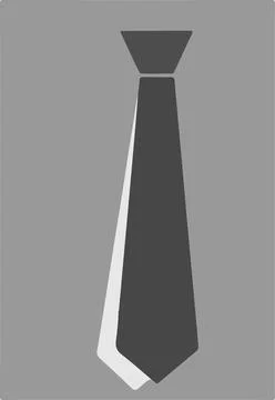 Tie icon isolated on white background Stock Illustration