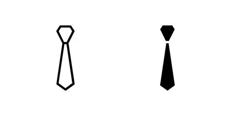 Tie icon set. Suitable for e-commerce websites, fashion apps, and online sh.. Stock Illustration