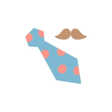 Tie icon. Simple color vector elements of cultural activities icons for ui and イラスト素材