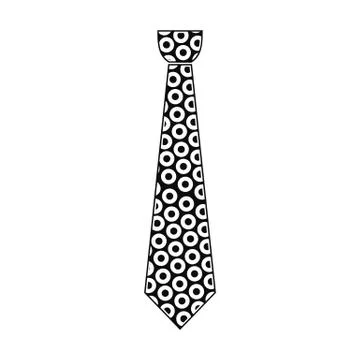 Tie icon, simple style Illustrazione stock