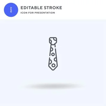 Tie icon vector, filled flat sign, solid pictogram isolated on white, logo Stock-Illustration