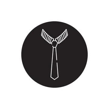 Tie icon vector Stock Illustration