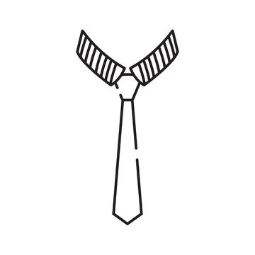 Tie icon vector Stock Illustration
