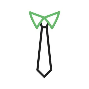 Tie icon vector image. Illustrazione stock