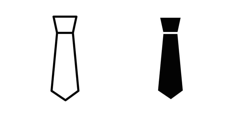 Tie icon for web projects Illustrazione stock