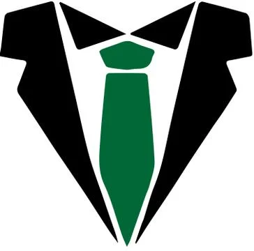 Tie icon on white background Stock Illustration