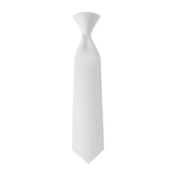 Tie Mockup Isolated on White Background Stock Illustration