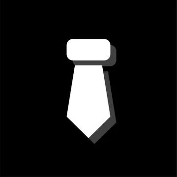 Tie, Necktie icon flat Stock Illustration