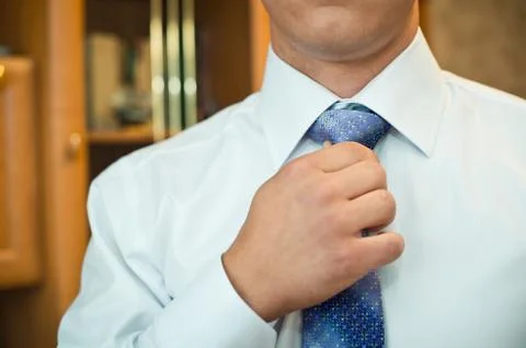 Tie setting. Stock Photos