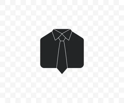 Tie, shirt, dress code icon. Vector illustration. Stock-Illustration