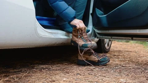 Tie shoelaces Video stock 169214830