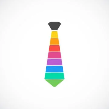 Tie togo template. Modern vector abstract creative sign or symbol. Design Illustrazione stock