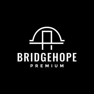 Tied arch bridge construction building modern circle rounded simple line st.. Ilustración de archivo