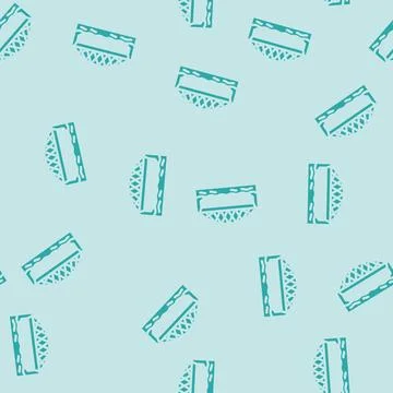 Tied-arch bridge glyph vector seamless pattern Stock Illustration