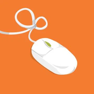 Tied mouse / network problems or internet error Stock Illustration