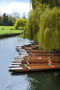 Tied up punts Foto stock